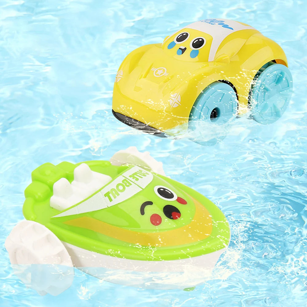 Voiture Canard de Bain Bébé - Jouet Aquatique Remontoir