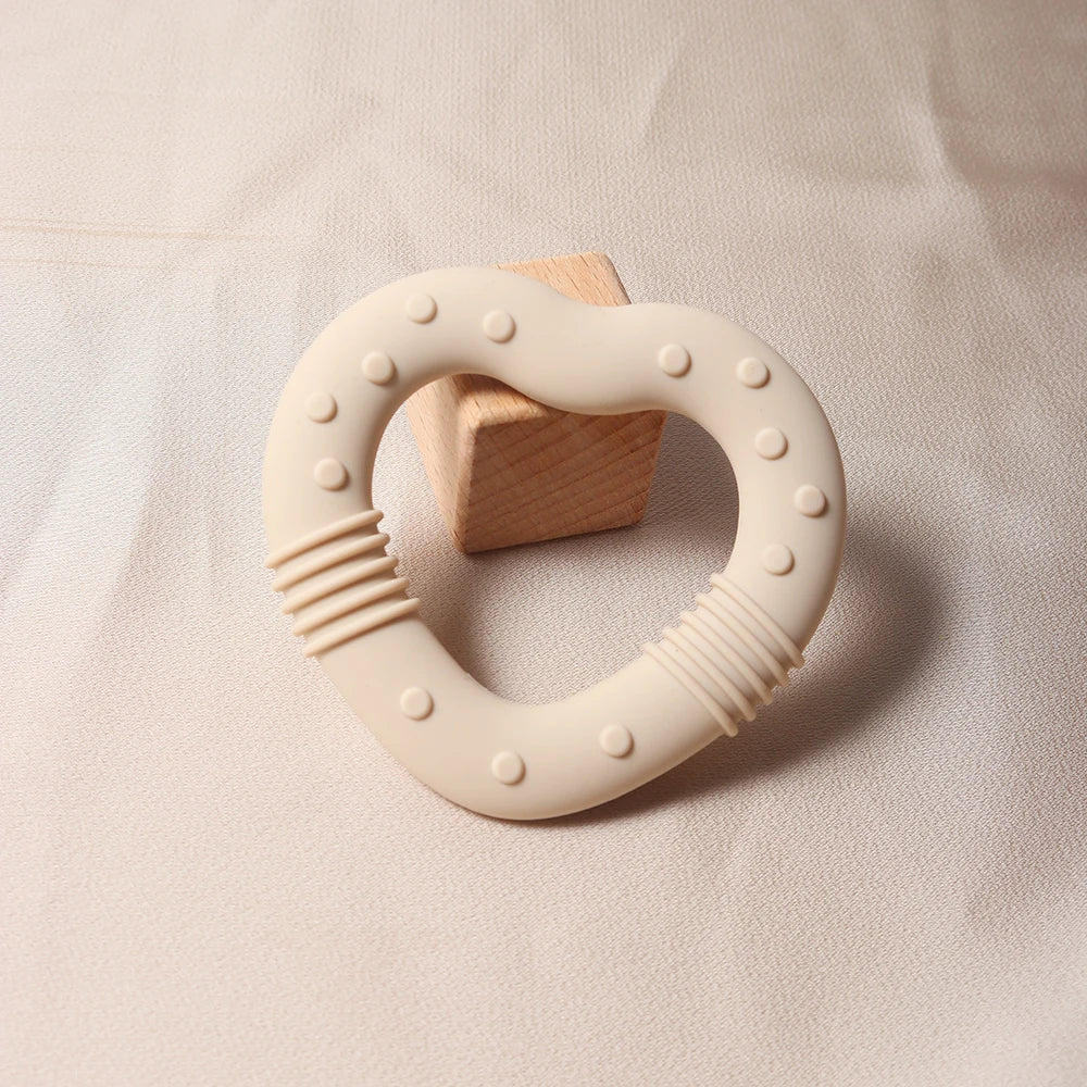 Anneau de Dentition Étoile Silicone - Set Coloris Pastel Bébé