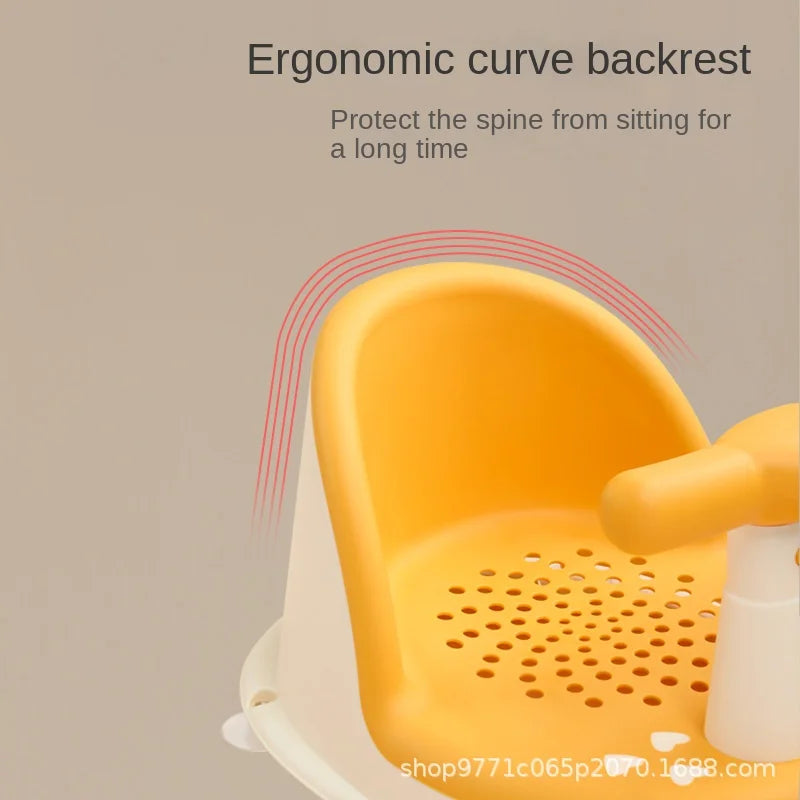 Siège de Bain Bébé Antidérapant - Coussin Confortable pour Tout-Petits
